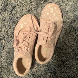 Pink custom shoes
